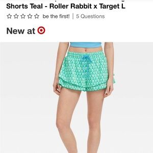 Roller Rabbit Teal Athletic Shorts